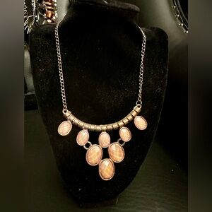 Elegant Gold and Brown Statement Necklace